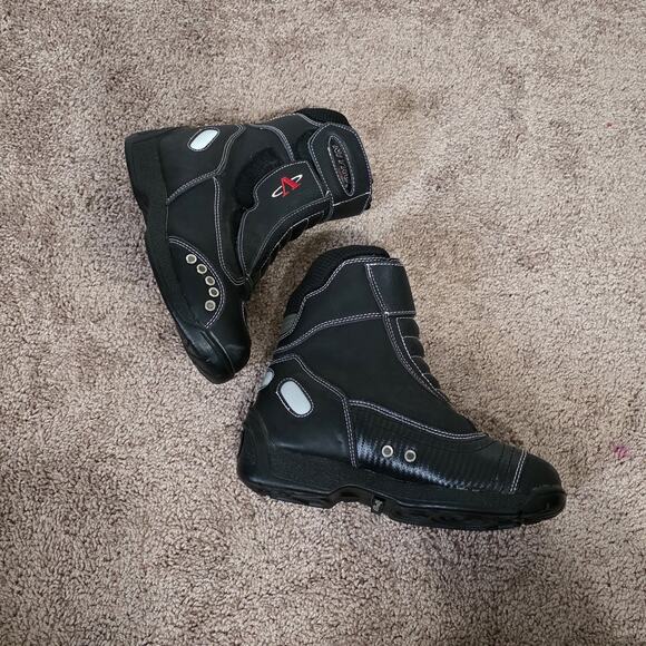 Vega Nitro Short Womens 6 Cruzing Steet Hwy Racing Motorcycle Biker Boots 7.5" - Picture 3 of 10